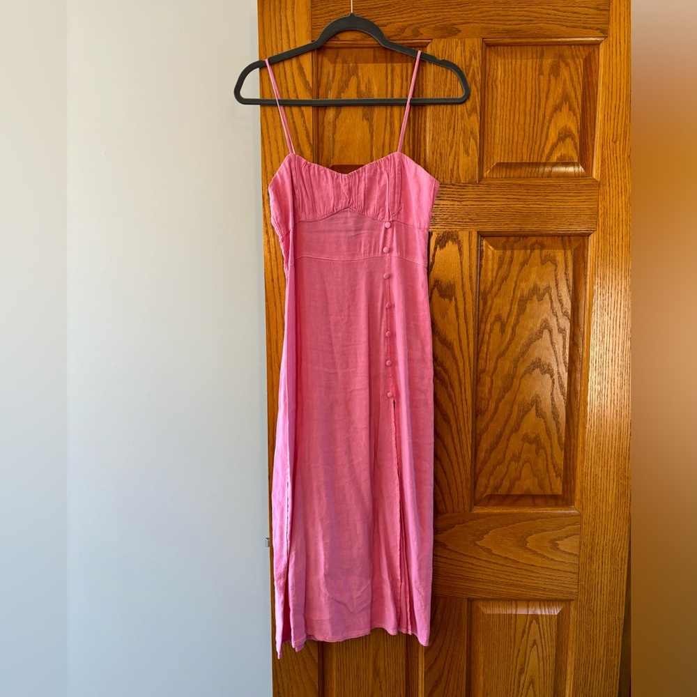 Zara Pink Spaghetti Strap Dress